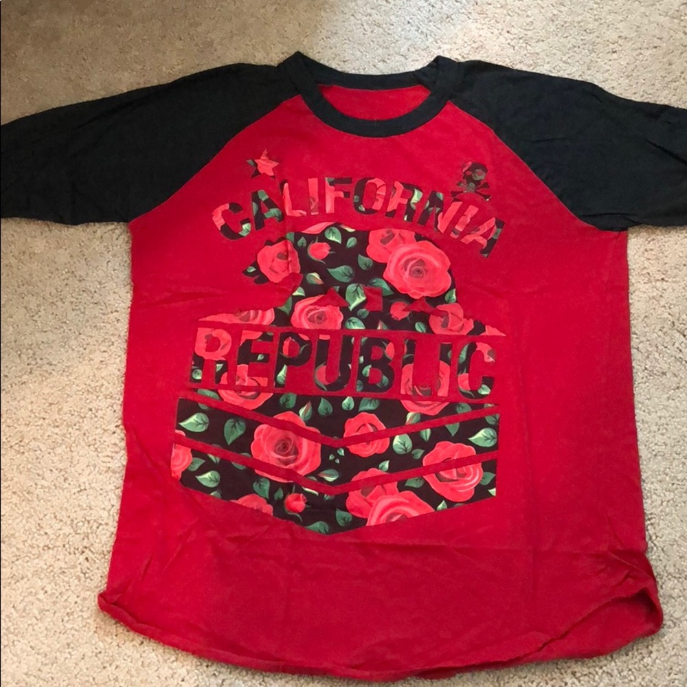 Mens L California Republic Shirt